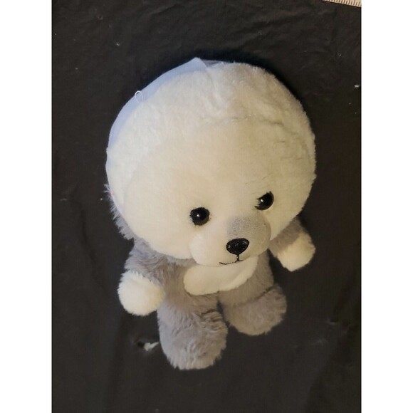 Kellytoy White Bear Grey Gray Raccoon Costume Outfit Plush Stuffed Animal 9” - Picture 5 of 10